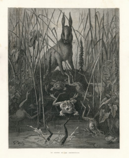 Fable "Le Lièvre et les grenouilles"