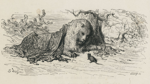 Fable "Le Lion et le Rat"