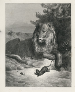 Fable "Le Lion et le Rat"