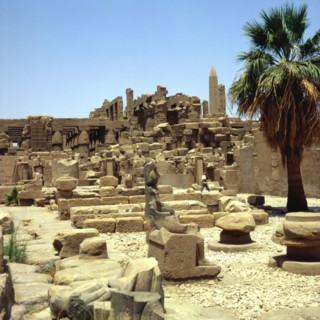 Karnak, Temple of Amon-Ra, eastern facade of the  hypostyle hall