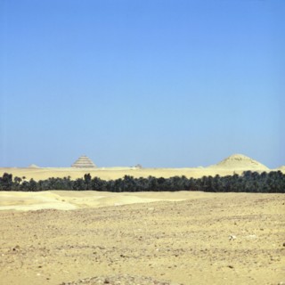 Vue générale des pyramides de Saqqarah