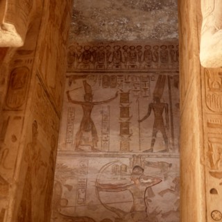 Abu Simbel, Large temple of Ramses II: Pronaos