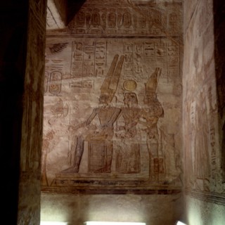 Abu Simbel, Large temple of Ramses II. Pronaos