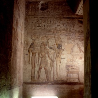 Abu Simbel, Large temple of Ramses II. Pronaos