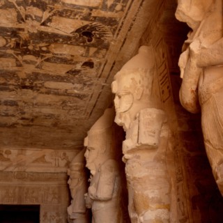 Abu Simbel, Large temple of Ramses II. Pronaos