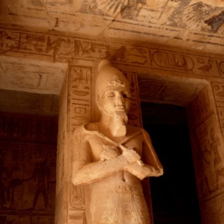 Abu Simbel, Large temple of Ramses II. Pronaos