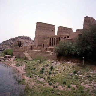 Vue de l'île de Philae par l'Ouest