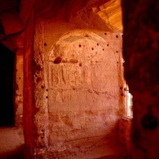 Gebel el-Silsileh, Spéos d'Horemheb. Pilier de la façade