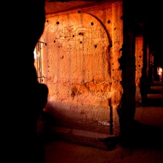 Gebel el-Silsileh, Spéos d'Horemheb. Pilier de la façade