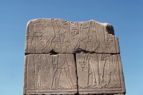 Karnak, Divine female worshipper receiving life from a god
