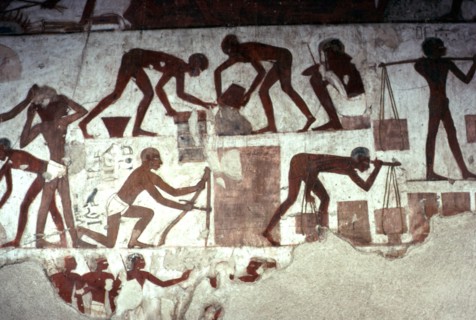 Valley of the nobles, Theban tomb of Rekhmire, Builders