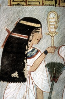 Valley of the nobles, Theban tomb no.255 of Roy, The wife with sistrum and lotus bud