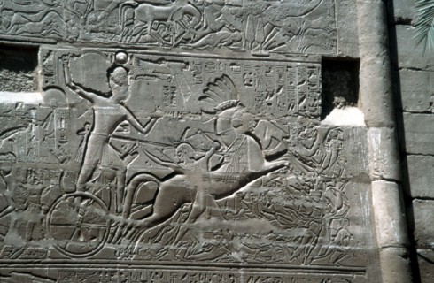 Karnak, outer wall of the hypostyle hall, Battle of Kadesh