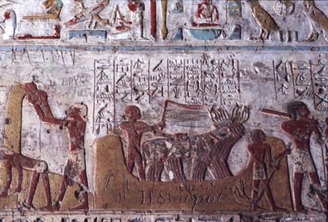 El Kab, Tomb of Paheri, Farming scenes