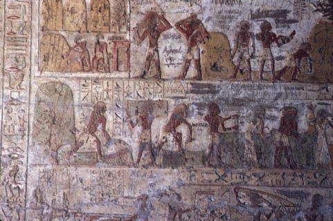 El Kab, Tomb of Paheri, Farming scenes