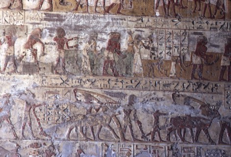 El Kab, Tomb of Paheri, Farming scenes