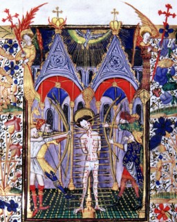 Manuscrit des Heures de Rohan-Montauban : La Flagellation du Christ