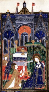 Manuscrit des Heures de Rohan-Montauban : L'Annonciation