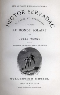 Jules Verne, "Hector Servadac", page de garde