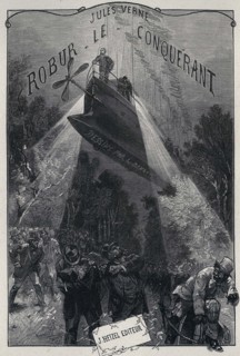 Jules Verne, "Robur le Conquérant", frontispice