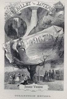 Jules Verne, "Un Billet de loterie", frontispice