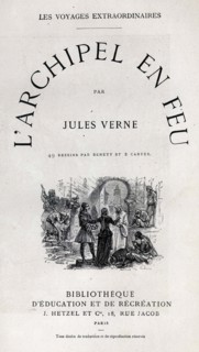 Jules Verne, "L'Archipel en feu", page de garde