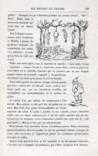 Jules Verne, "Dix heures en chasse", illustration