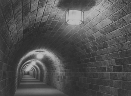 Le Nid d'Aigle (Berghof), résidence d'Adolf Hitler à Berchtesgaden.
Couloir d'accès au nid d'aigle