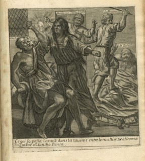 The adventures of Don Quichotte and Sancho Pansa. Illustration