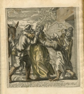 The Adventures of Don Quichotte and Sancho Pansa. Illustration