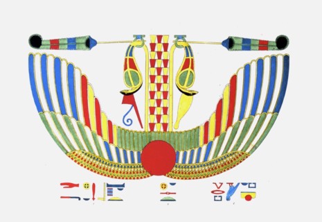 Le disque ailé, emblème de Thoth