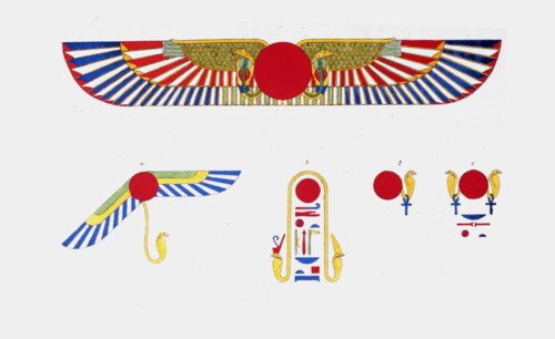 Le disque ailé, emblème de Thoth