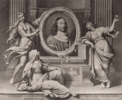 Portrait en médaillon (Cardinal Mazarin ?)