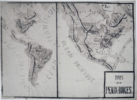 Carte des territoires Peaux-Rouges