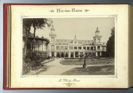 The French city of Aix-les-Bains: the Villa des Fleurs