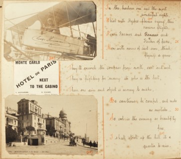 Travel diaries of an English family in Monte Carlo in 1912