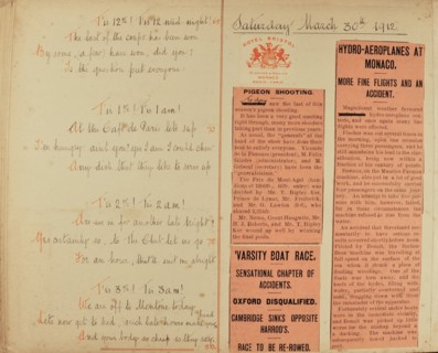 Travel diaries of an English family in Monte Carlo in 1912