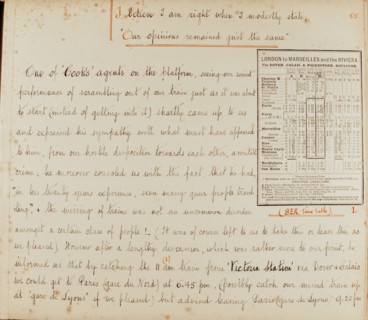Travel diaries of an English family in Monte Carlo in 1912