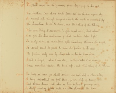 Travel diaries of an English family in Monte Carlo in 1912