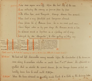 Travel diaries of an English family in Monte Carlo in 1912