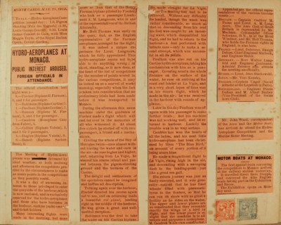 Travel diaries of an English family in Monte Carlo in 1912