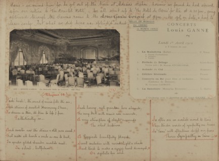 Travel diaries of an English family in Monte Carlo in 1912