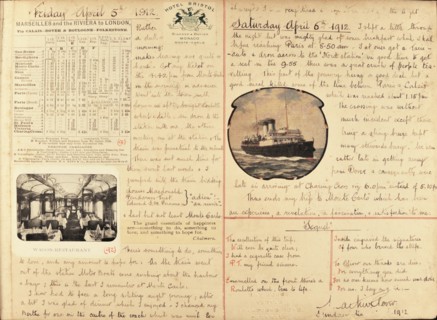 Travel diaries of an English family in Monte Carlo in 1912