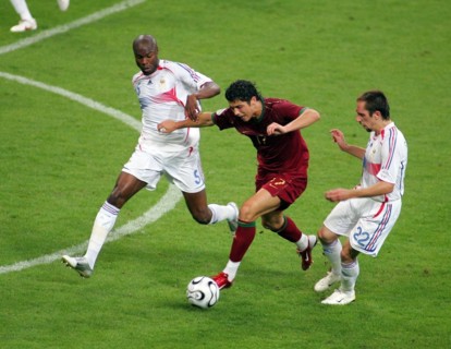 Cristiano Ronaldo, Frank Ribery et William Gallas
