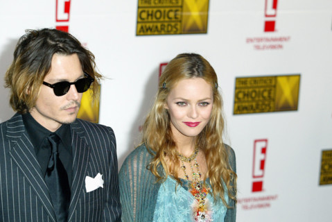Johnny Depp et Vanessa Paradis, janvier 2004
