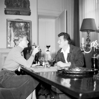 Michèle Morgan et Henri Vidal