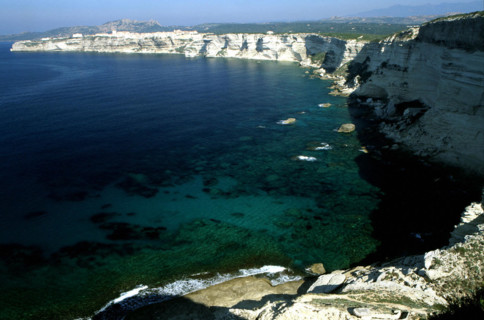View of the former battery of artillery, Accore coast, towards Bonifacio