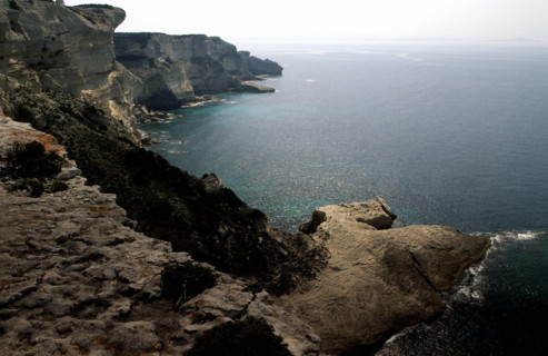 View of the former battery of artillery, towards Capo Pertusato