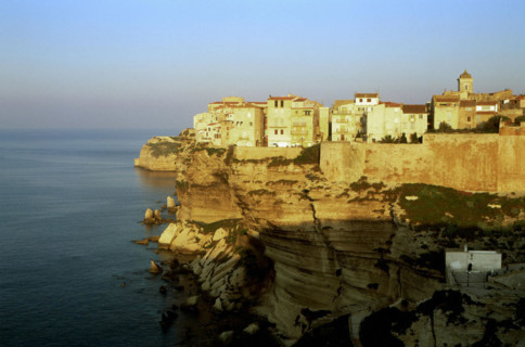 Bonifacio seen going along the cliff of the Accore coast