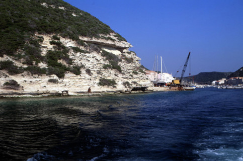 Channel of Bonifacio harbor